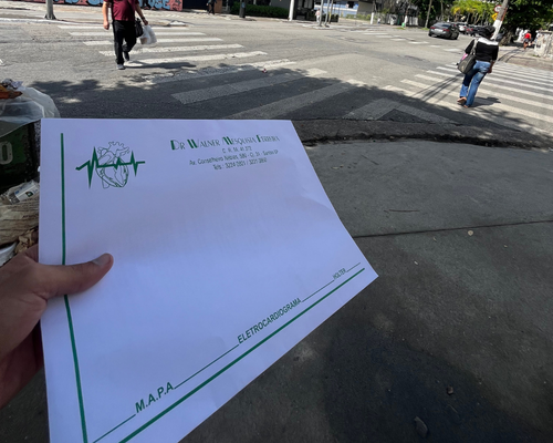 motoboy para envio de exames